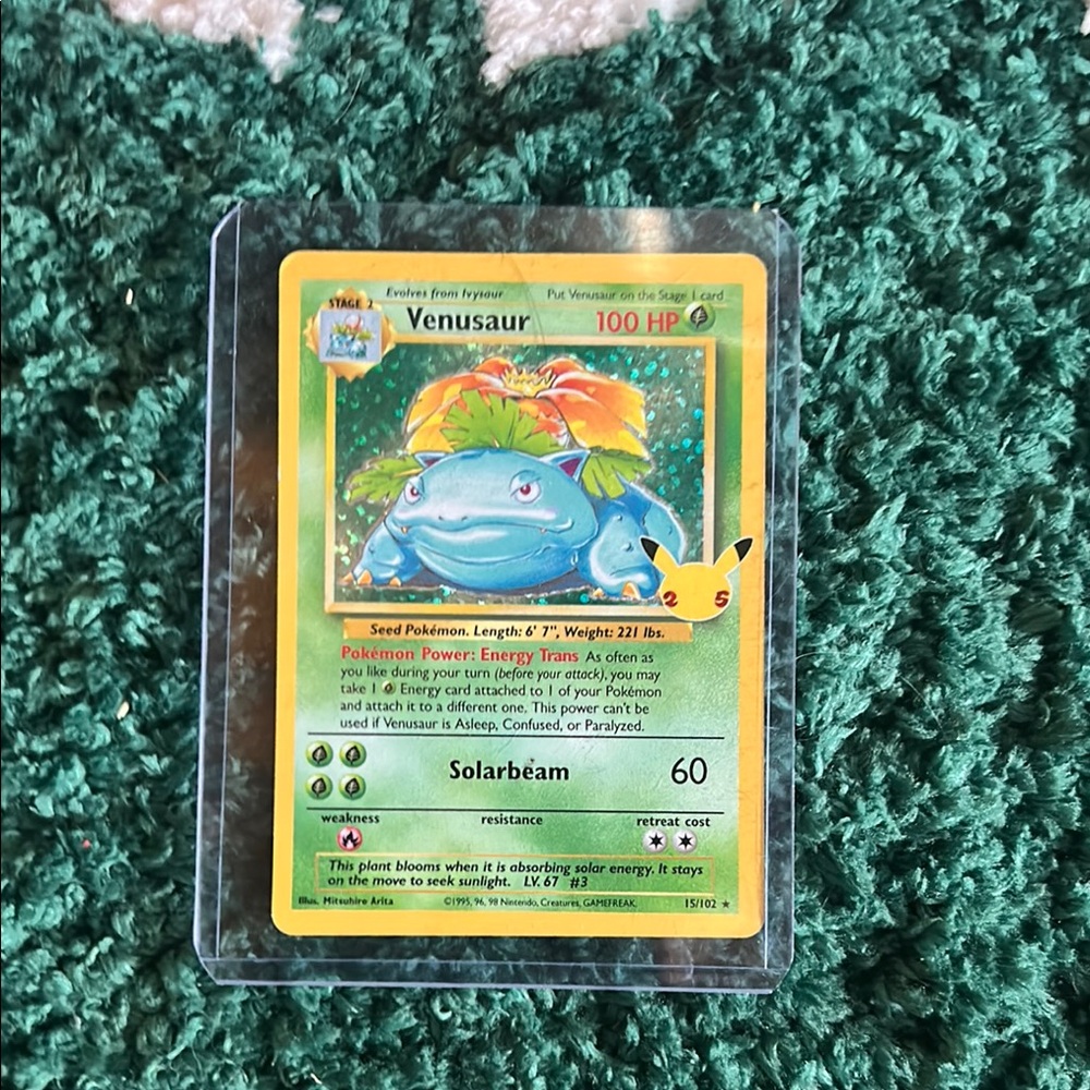 Venusaur Pokémon Card - Green